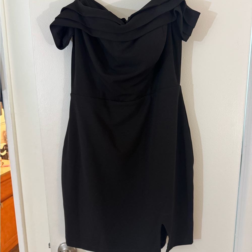 Elegant Black Off-Shoulder Dress